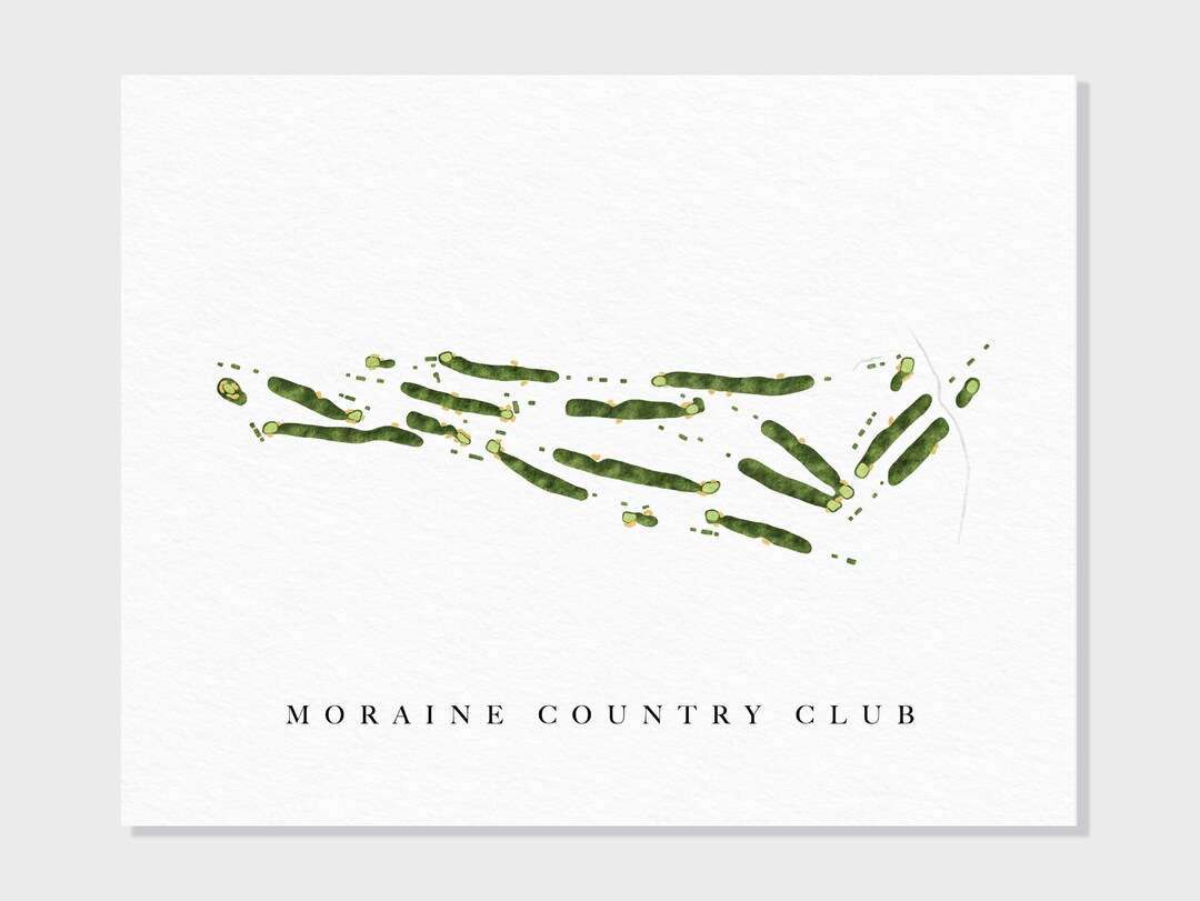 Outil Ancien De Divot De Golf Moraine Country Club Ohio - Souvenir Vintage MCM, Occasion, Collection Golf