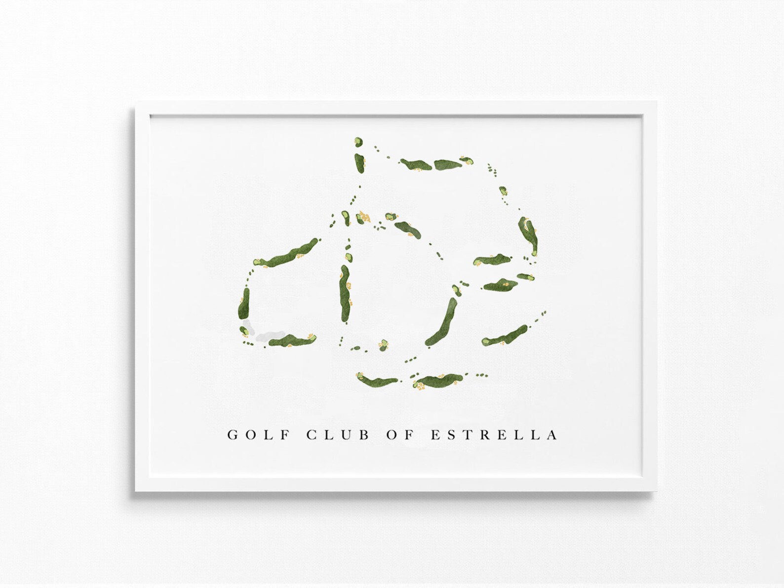 Golf Club of Estrella Phoenix AZ Golf Course Map Golf Etsy