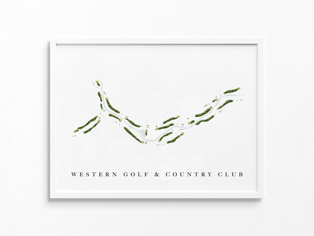 Western Golf Country Club Redford MI Course Map Layout Etsy