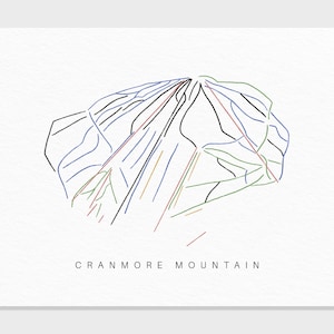 Preis pro Stück! New Hampshire | Wanderkarte Geschenk Mtn House Ski Dekor, personalisierte Familienreise Winterabenteuer, minimalistischer Kunstdruck