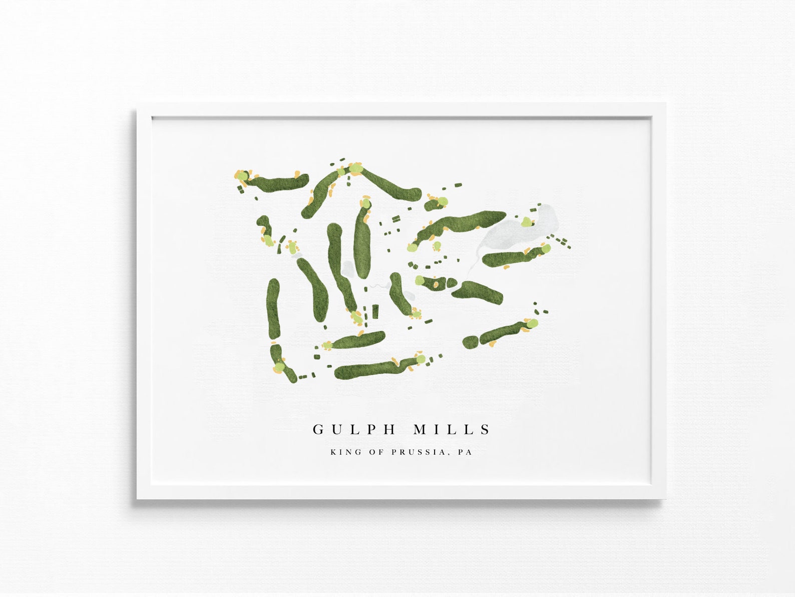 Gulph Mills Golf Club King of Prussia PA Golf Course Map Etsy