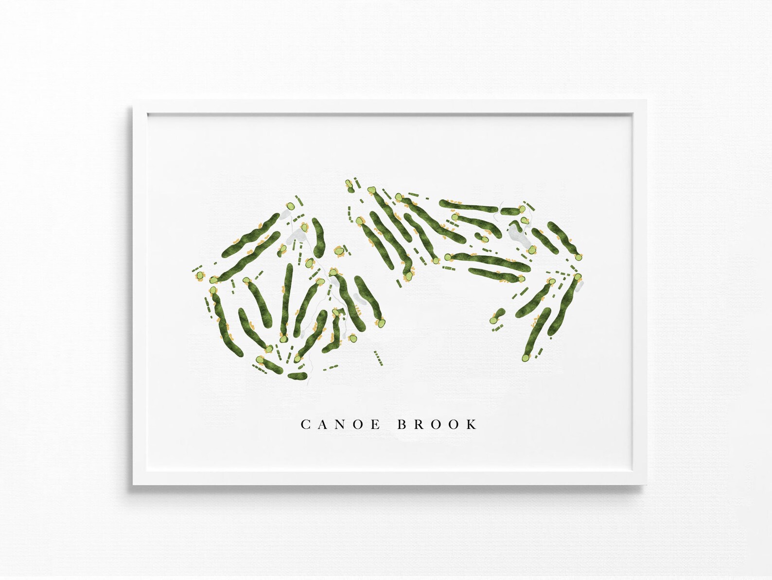 Kanu Brook Country Club Gipfel NJ Golfplatz Karte Golfer | Etsy