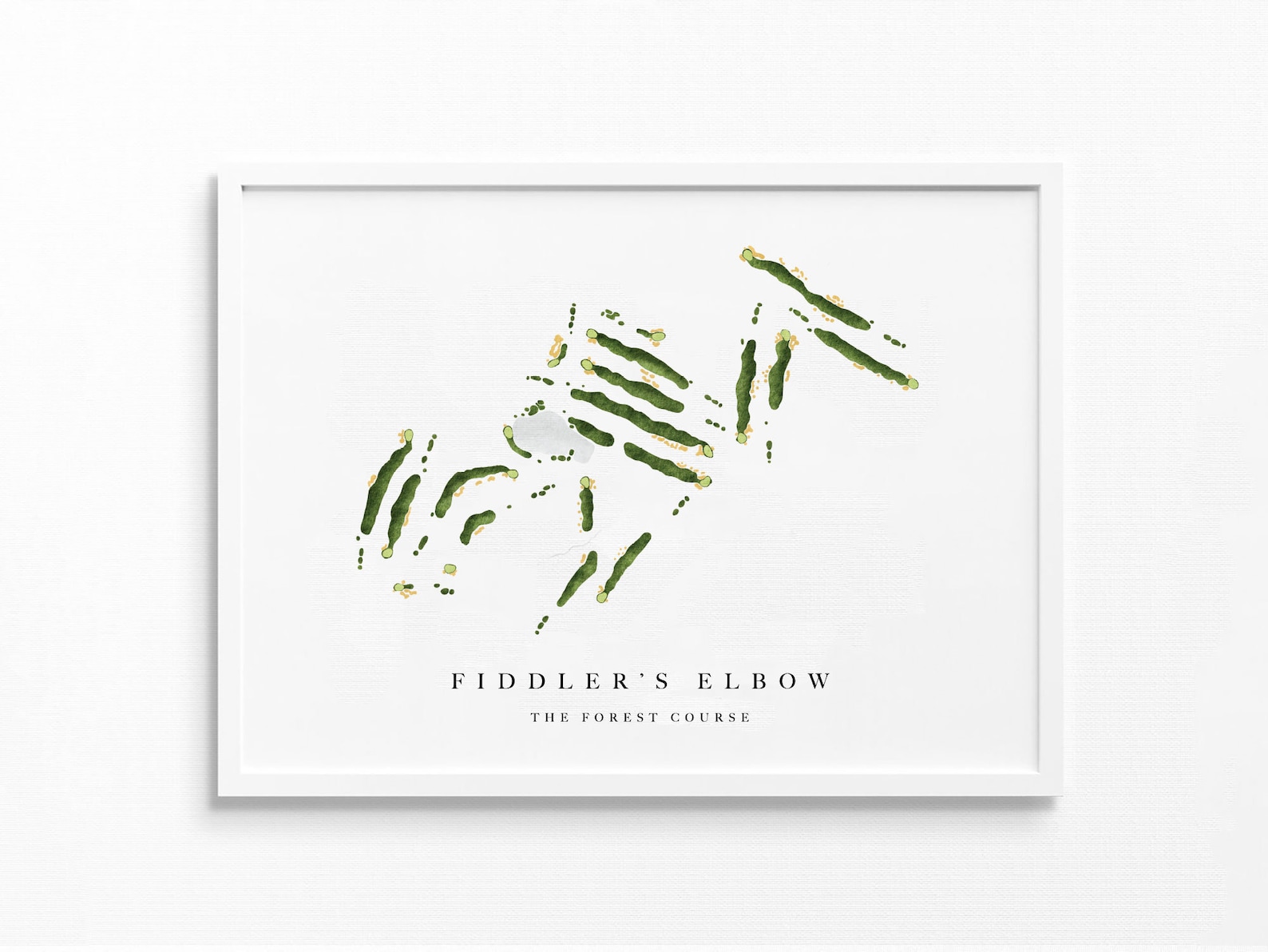 Fiddler's Elbow Bedminster NJ Golf Course Map Golfer Etsy