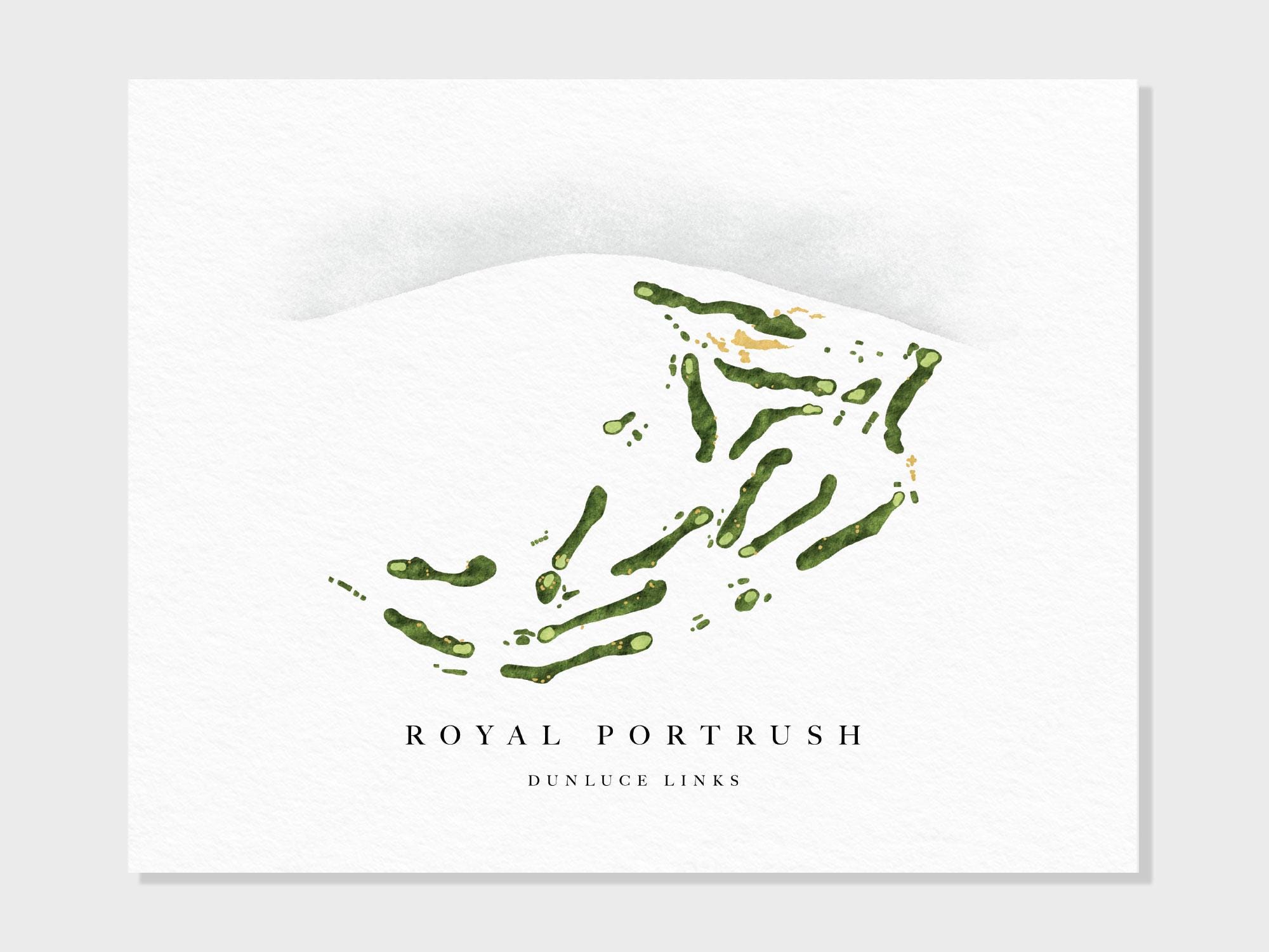 Royal Portrush | Ireland, Dunluce Links, Valley Links, Course Map, Golf ...