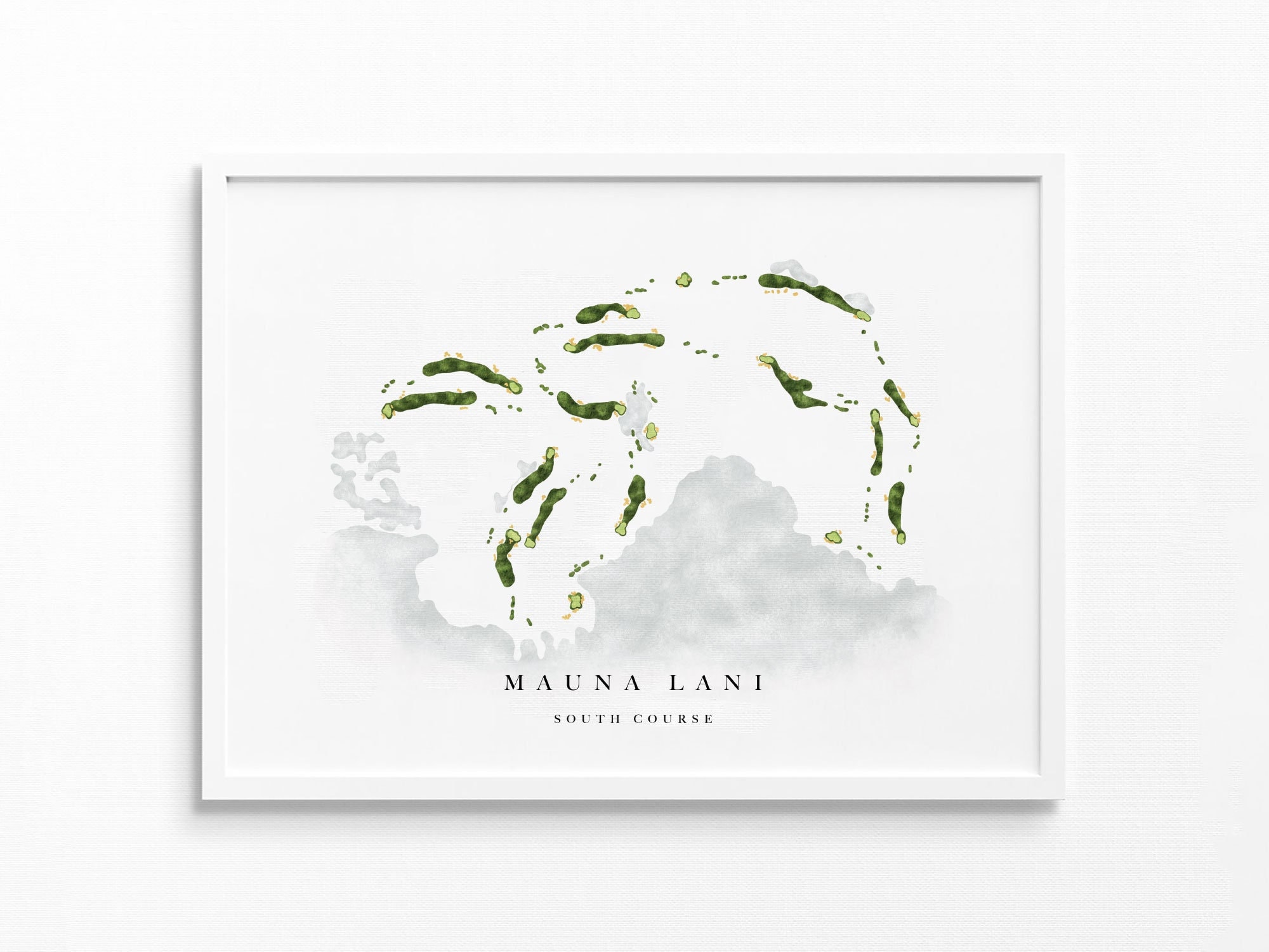 Mauna Lani South Course Waimea HI Golf Course Map - Etsy 日本