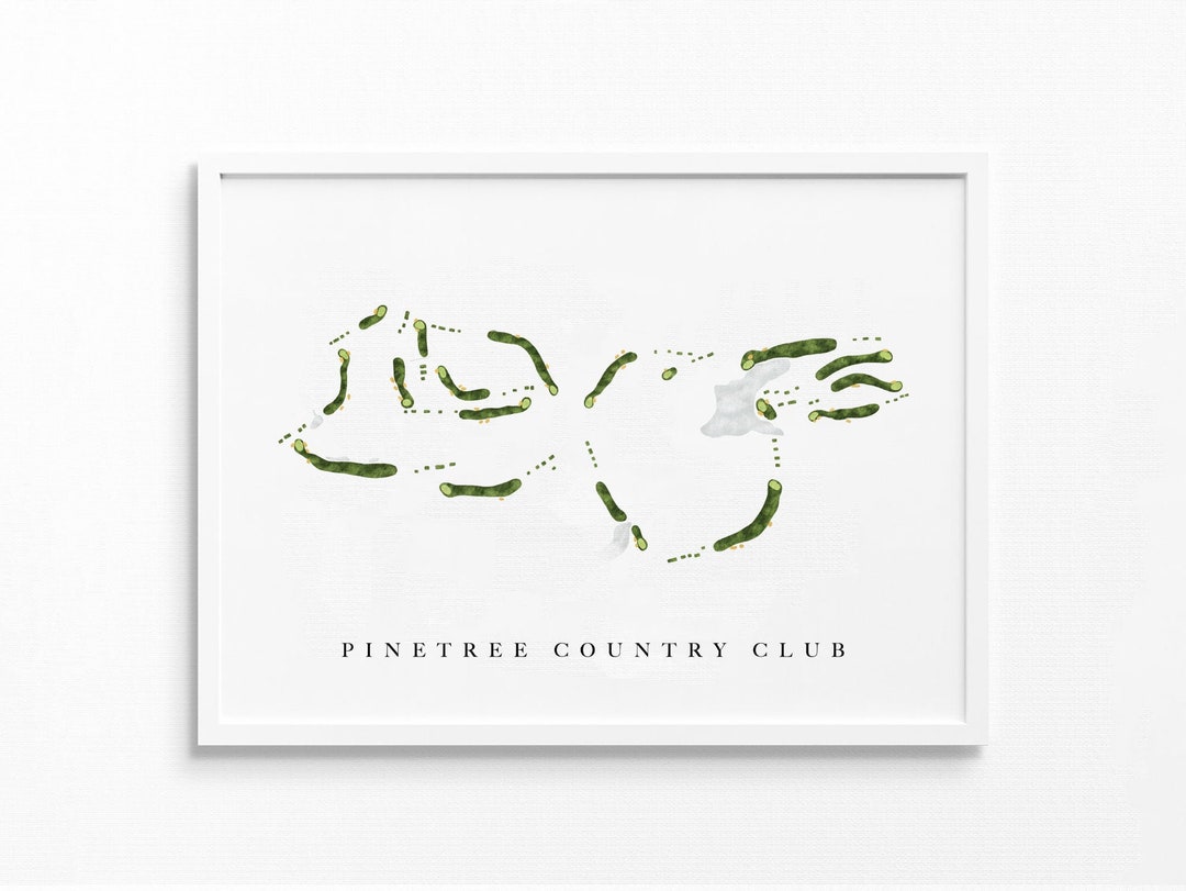 Country Club Kennesaw GA Golf Course Map Golfer Etsy