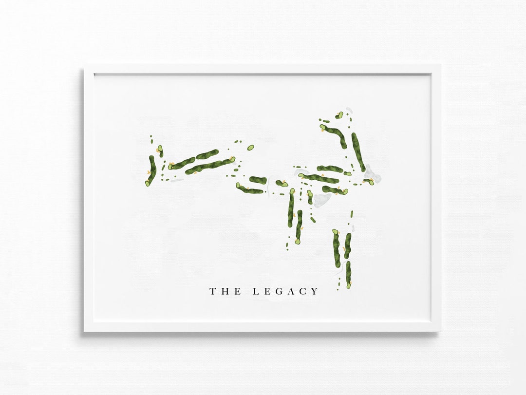 The Legacy Faribault MN Golf Course Map Personalized Golf Art The Legacy Faribault MN Golf Course Map Personalized Golf Art