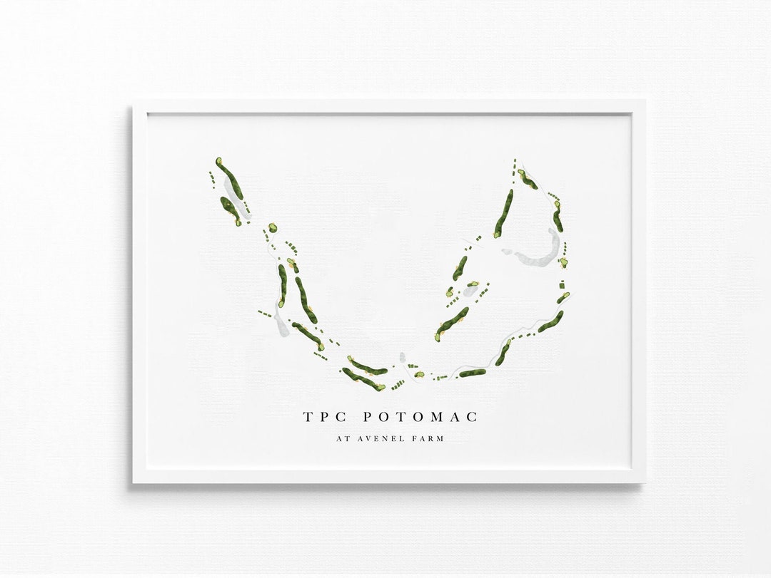 TPC Potomac at Avenel Farm Potomac MD Golf Course Map Etsy