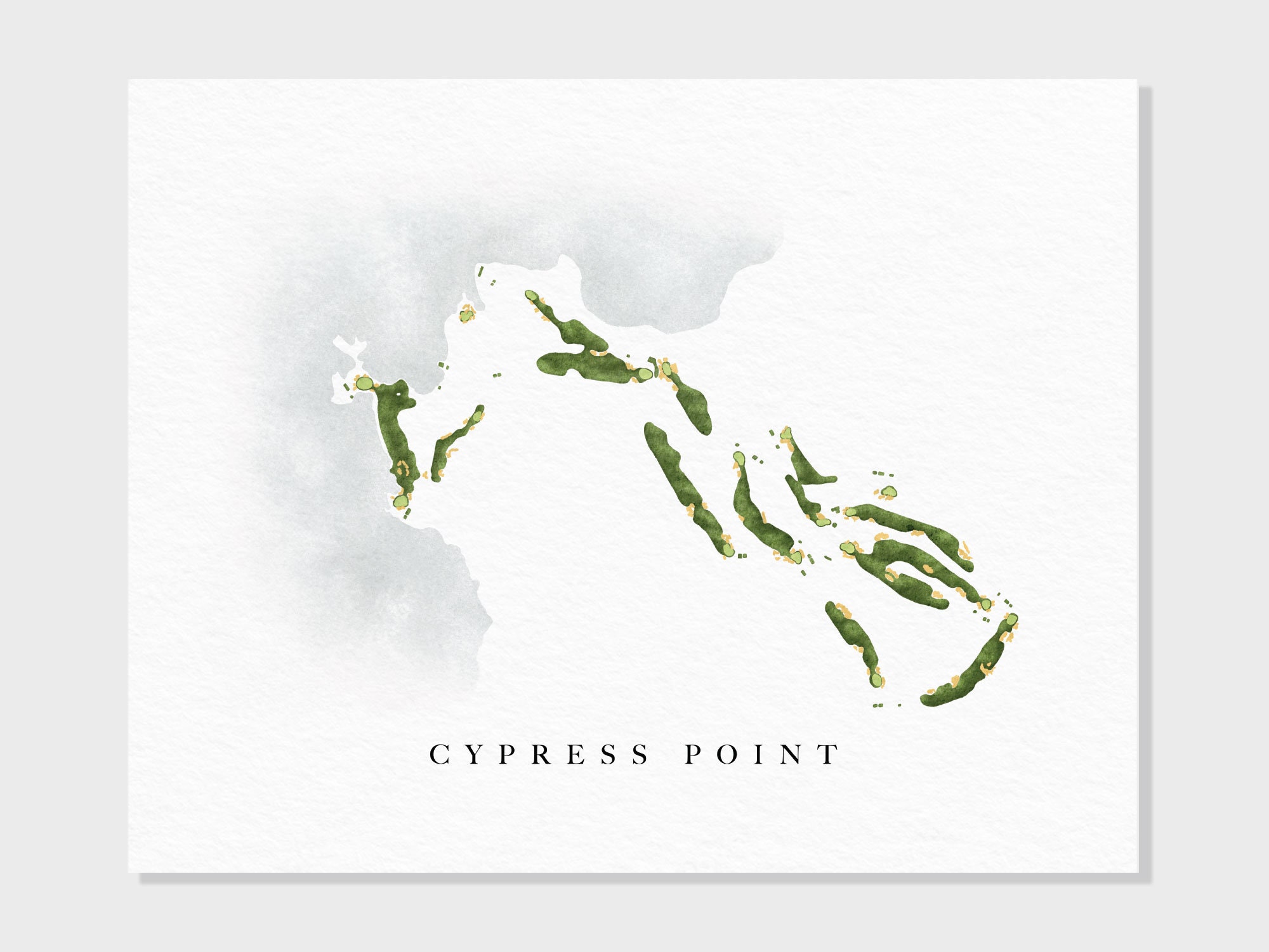 Cypress Point Club | Pebble Beach, California | Golf Course Map, Golf ...