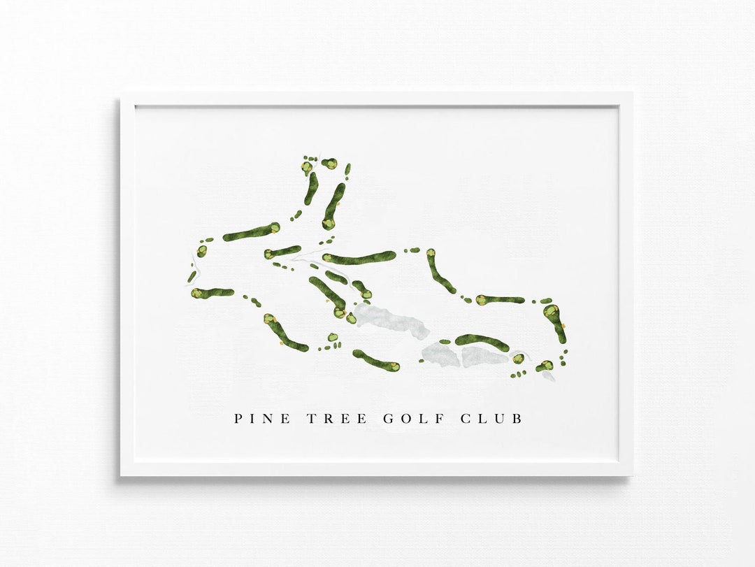 Pine Tree Golf Club Kernersville NC Golf Course Map Personalized Pine Tree Golf Club Kernersville NC Golf Course Map Personalized