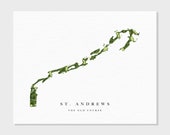 St. Andrews | the Old Course | Golf Course Map, Golf