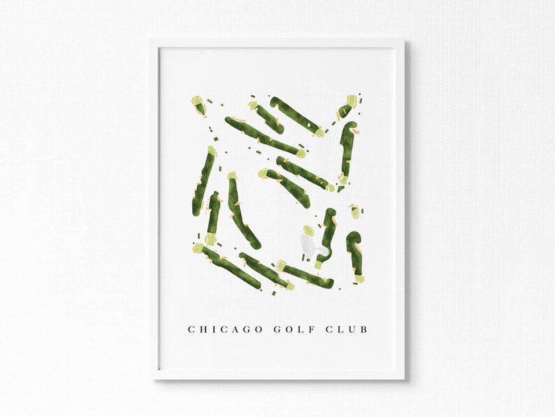 Chicago Golf Club Wheaton IL Golf Course Map Golfer Etsy Chicago Golf Club Wheaton IL Golf Course Map Golfer Etsy