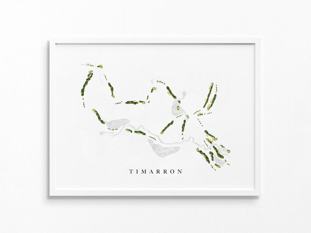 Timarron Country Club | Southlake, TX | Golf Course Map, Personalized ...