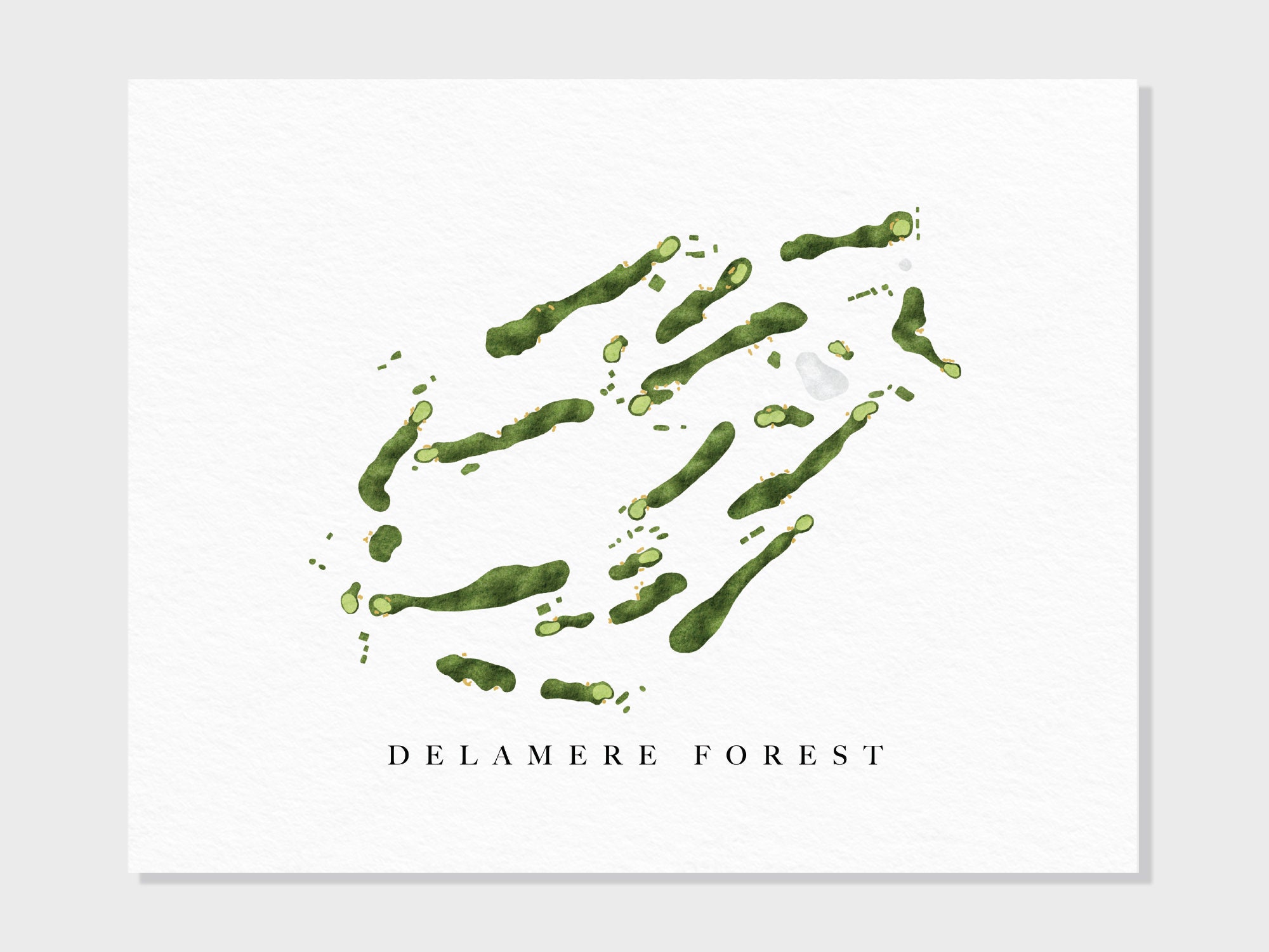 Delamere Forest Golf Club | England | Golf Course Map, Personalized Golf  Art Gifts for Men Wall Decor, Custom Watercolor Print - Etsy