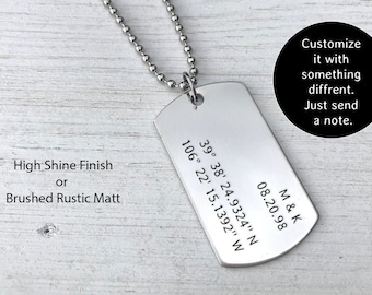 military dog tag mens boys necklace fancy dress accessory