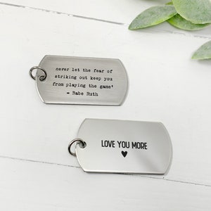 Single Tag Dog Tag  • Engraved Handwriting Dog Tag   • Custom Actual Handwriting Jewelry • Signature • Personalized Dog Tag