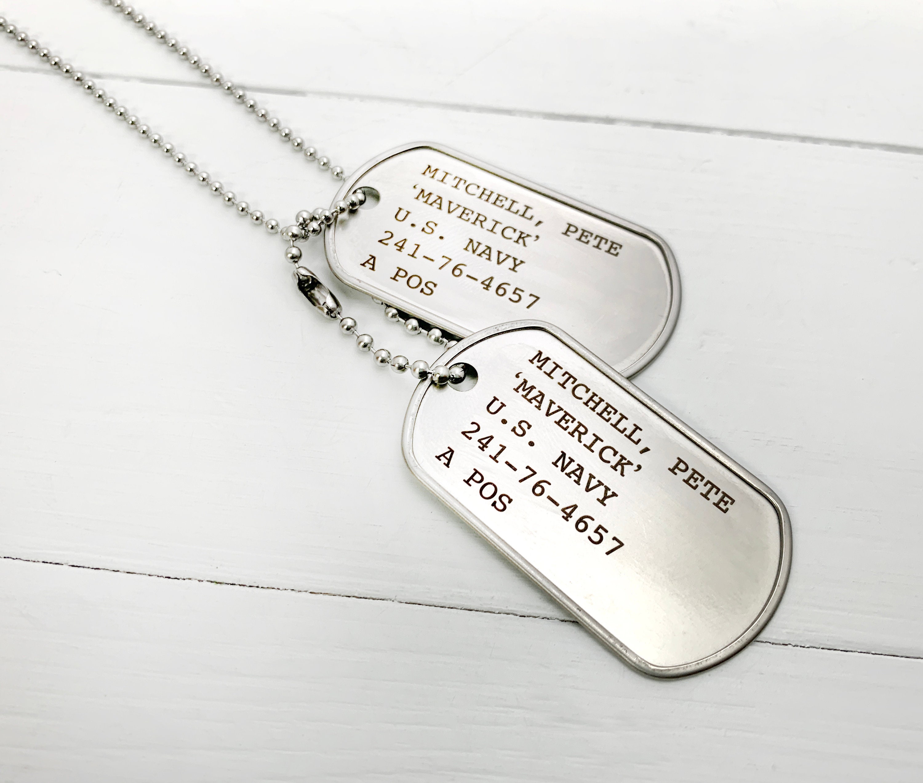  Calis Dog Tags for Men Engraved I Want You to Believe Deep in  Your Heart Love Dad Dog Tag : Clothing, Shoes & Jewelry