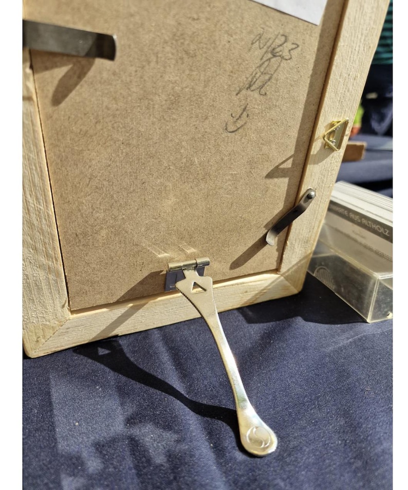 Wooden picture frames made from reclaimed wood, old sun-bleached boards image 11