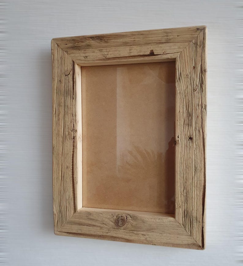 Marcos de fotos de madera hechos de madera recuperada, tablones viejos, estilo loft, marcos de fotos de madera recuperada, hechos a medida imagen 18