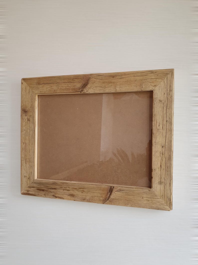 Marcos de fotos de madera hechos de madera recuperada, tablones viejos, estilo loft, marcos de fotos de madera recuperada, hechos a medida imagen 17