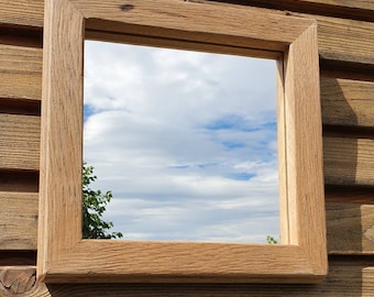 Loft mirror old wood mirror S1297 bathroom mirror wooden mirror old wood mirror loft make-up mirror 500 years hand mirror