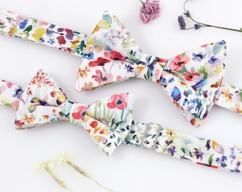Men’s and Children&#39;s Liberty London Floral Bow Tie Set for Weddings