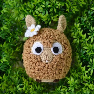 Alpaca crochet pattern, amigurumi toy llama tutorial , DIY plush mini alpaca, amigurumi mini crochet farm animal alpaca, lama plushie patter image 4