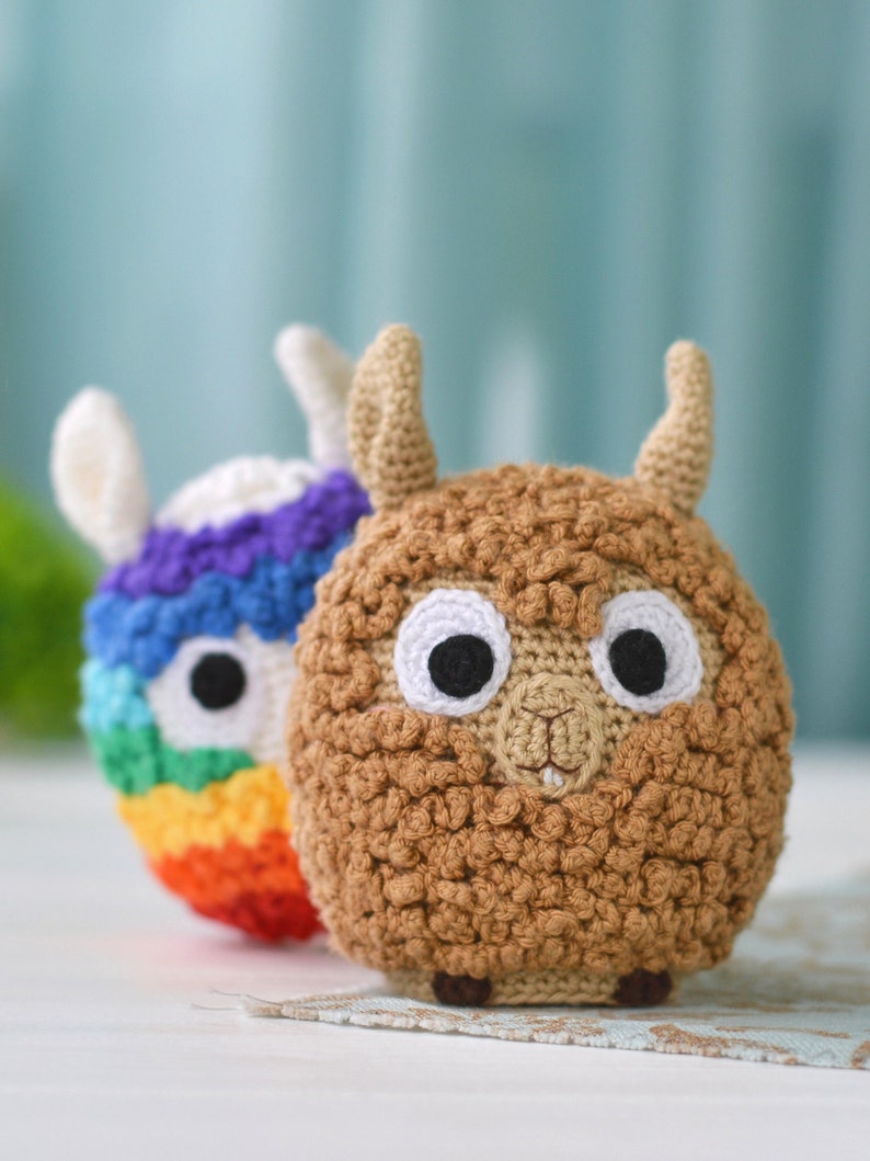 Alpaca crochet pattern, amigurumi toy llama tutorial , DIY plush mini alpaca, amigurumi mini crochet farm animal alpaca, lama plushie patter image 6