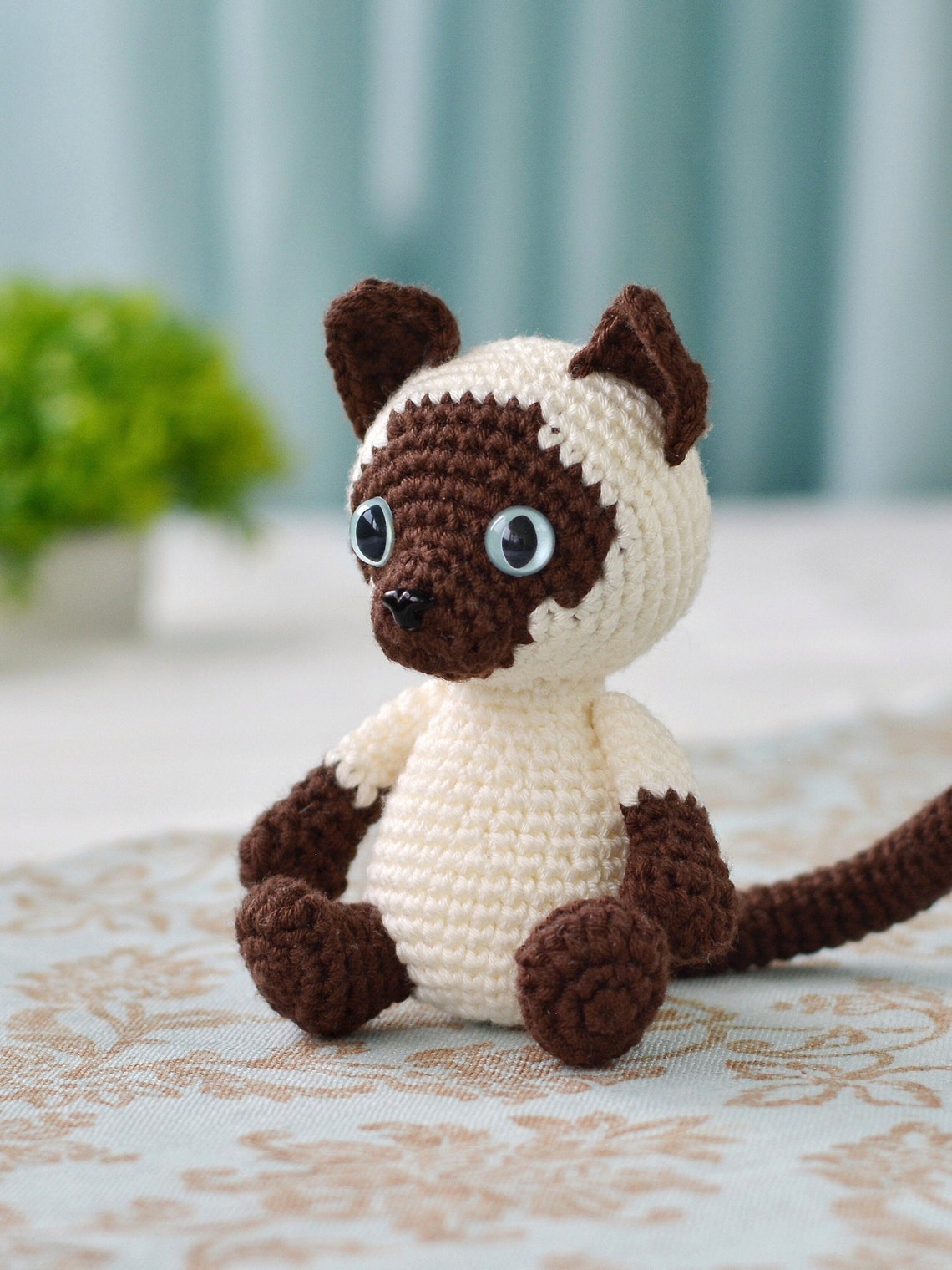 Crochet pattern Siamese Cat PDF file amigurumi toy kitten Etsy