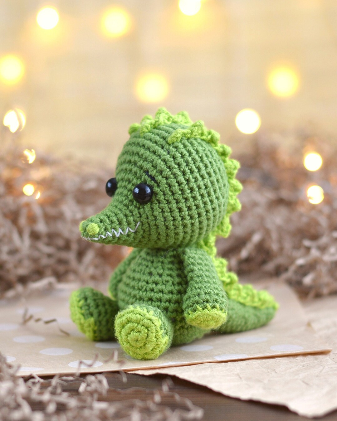 Alligator Amigurumi Pattern Crochet Crocodile Tutorial DIY Etsy