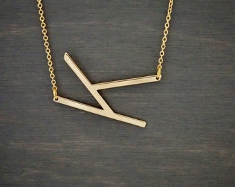 Big Initial Bling Necklace