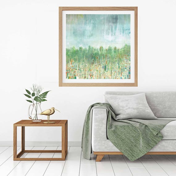 Large art print, giclee art print, abstract landscape, fall landscape, commercial art print, art for office, lobby art, muted landscape