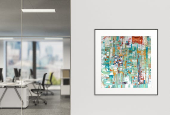 Gallery Art Print, commercial abstract art print, hotel wall art, restaurant wall art, interior design, giclee art print, original abstract