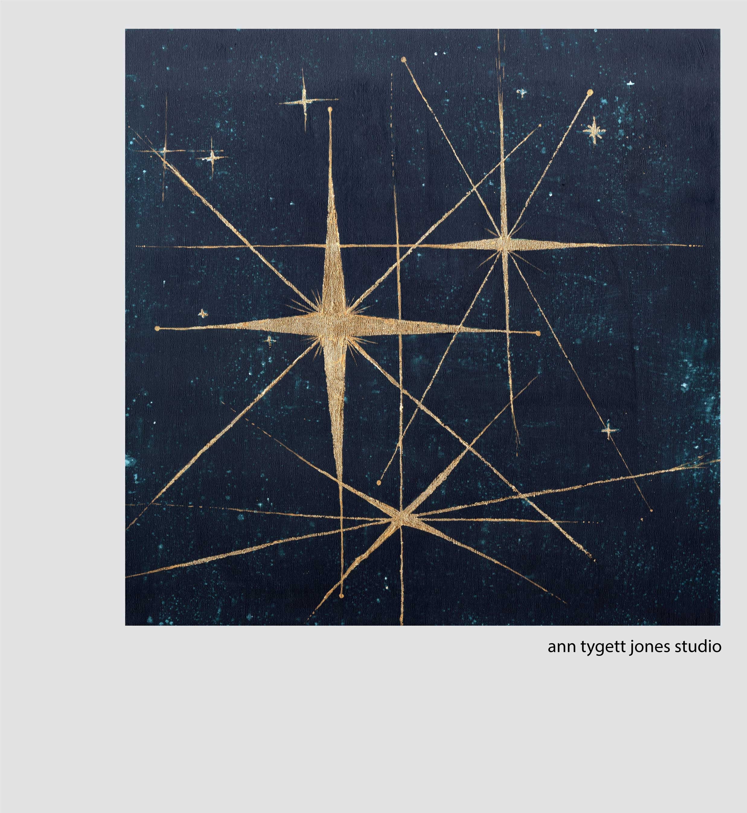 Encommium prosa Ru Star Retro Art Print Mid Century Modern Art Stars Night - Etsy