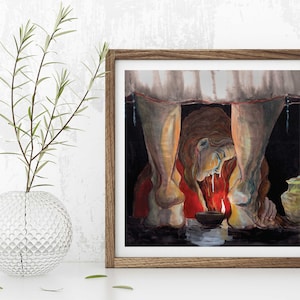 Tears of Redemption, Catholic decor, Catholic art, Catholic art print, Mary Magdalene, anointing of feet, Jesus, washing of feet, biblical