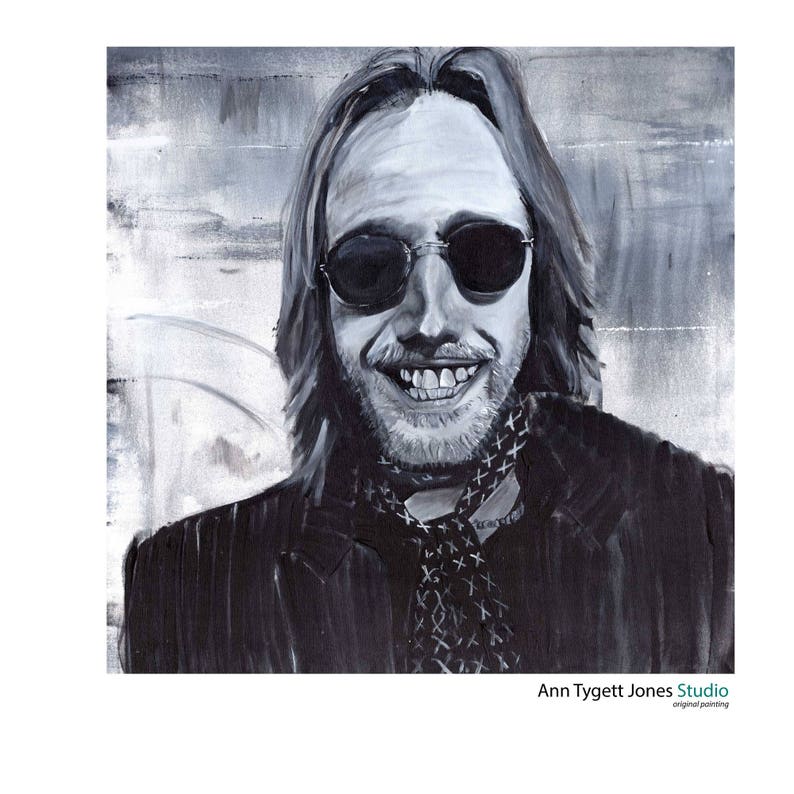 Tom Petty Art Print of Tom Petty Tom Petty Wall Art - Etsy