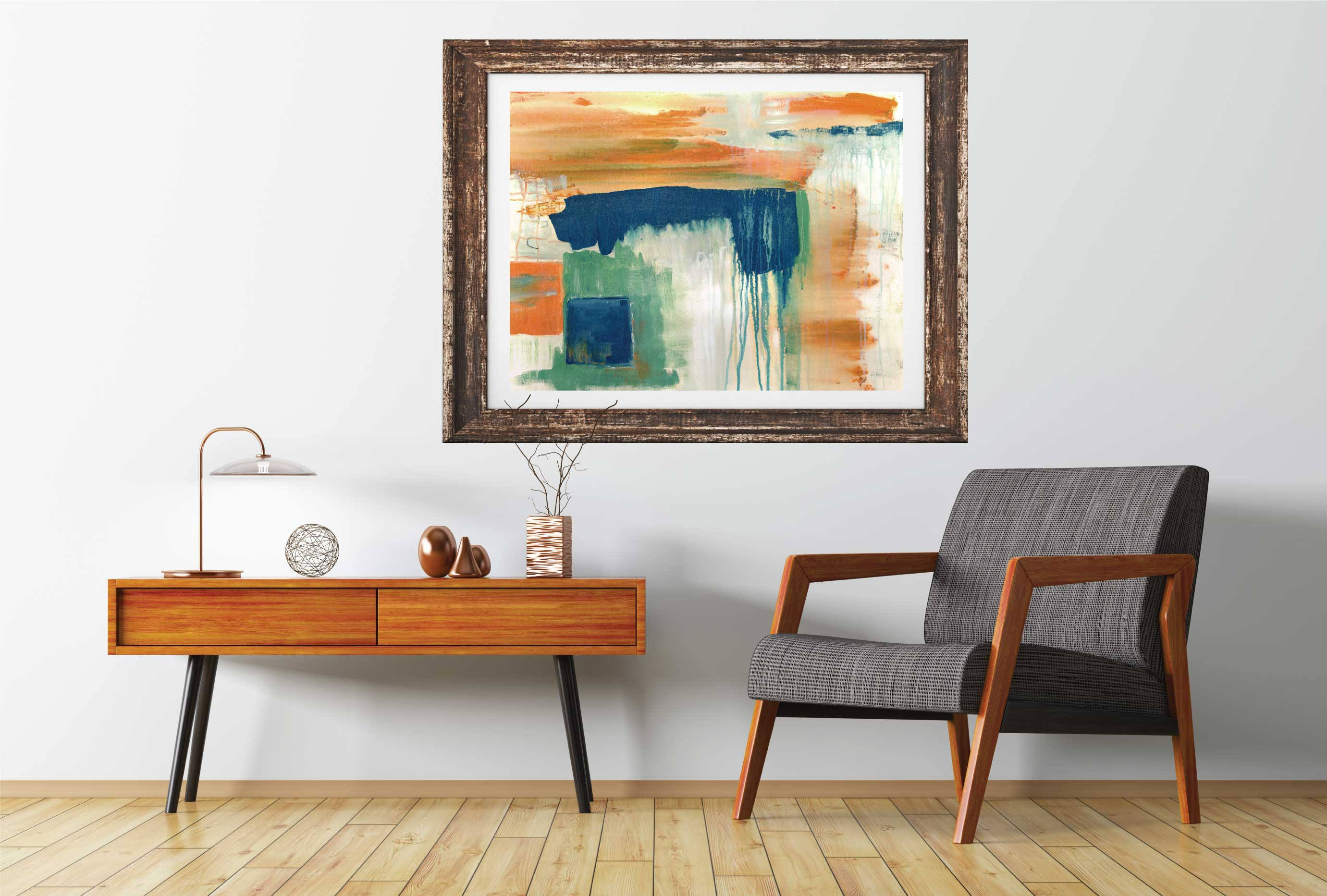 Big Fish Giclee Art Print Original Abstract Painting Print