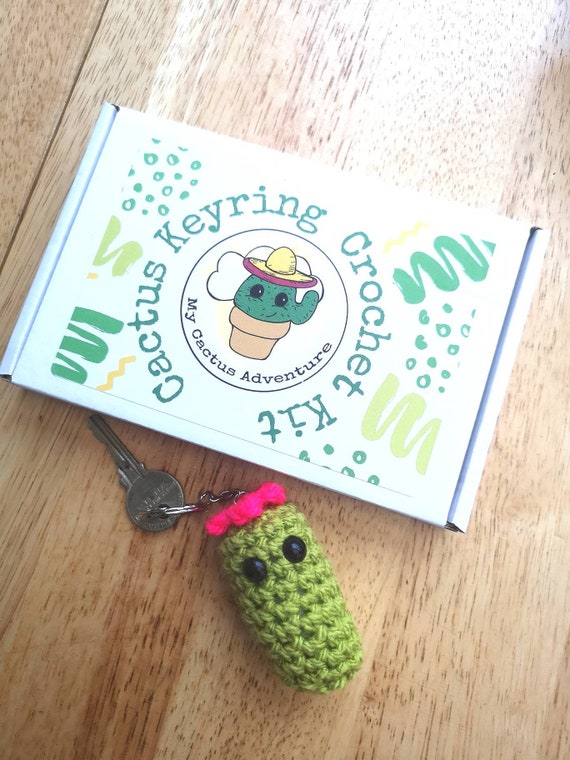 Beginners Crochet Kit With Video Tutorial and Audio Description, Crochet  Cactus Kit Suitable for Beginners and Kids Age 10 and Up 