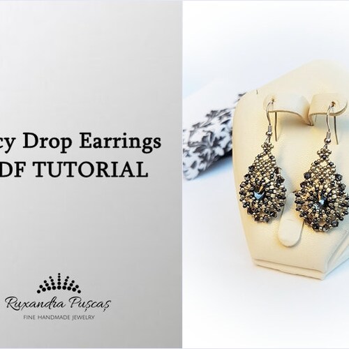 Lacy Drop Earrings Tutorial Etsy