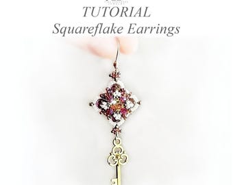 Squareflake Earrings Tutorial