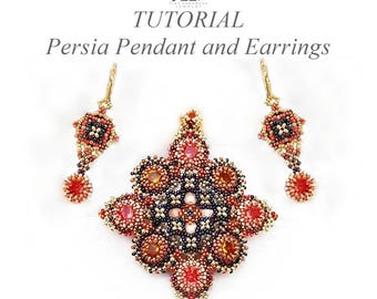 Persia Pendant and Earrings Tutorial Package