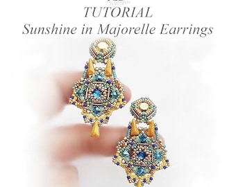 Sunshine in Majorelle Earrings Tutorial