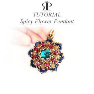 Spicy Flower Pendant Tutorial