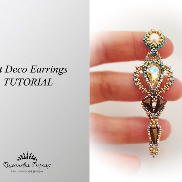 Art Deco Earrings Tutorial