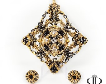 Golden Wish Finished Set (Pendant and Earrings)