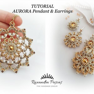 Aurora Pendant and Earrings Tutorial Package