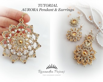 Aurora Pendant and Earrings Tutorial Package