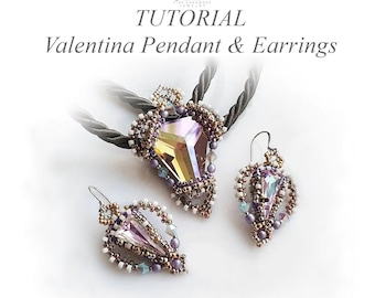 Valentina Pendant and Earrings Tutorial Package