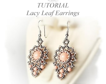 Kolczyki z koronkowymi liśćmi – instrukcja