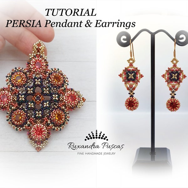 Persia Pendant and Earrings Tutorial Package
